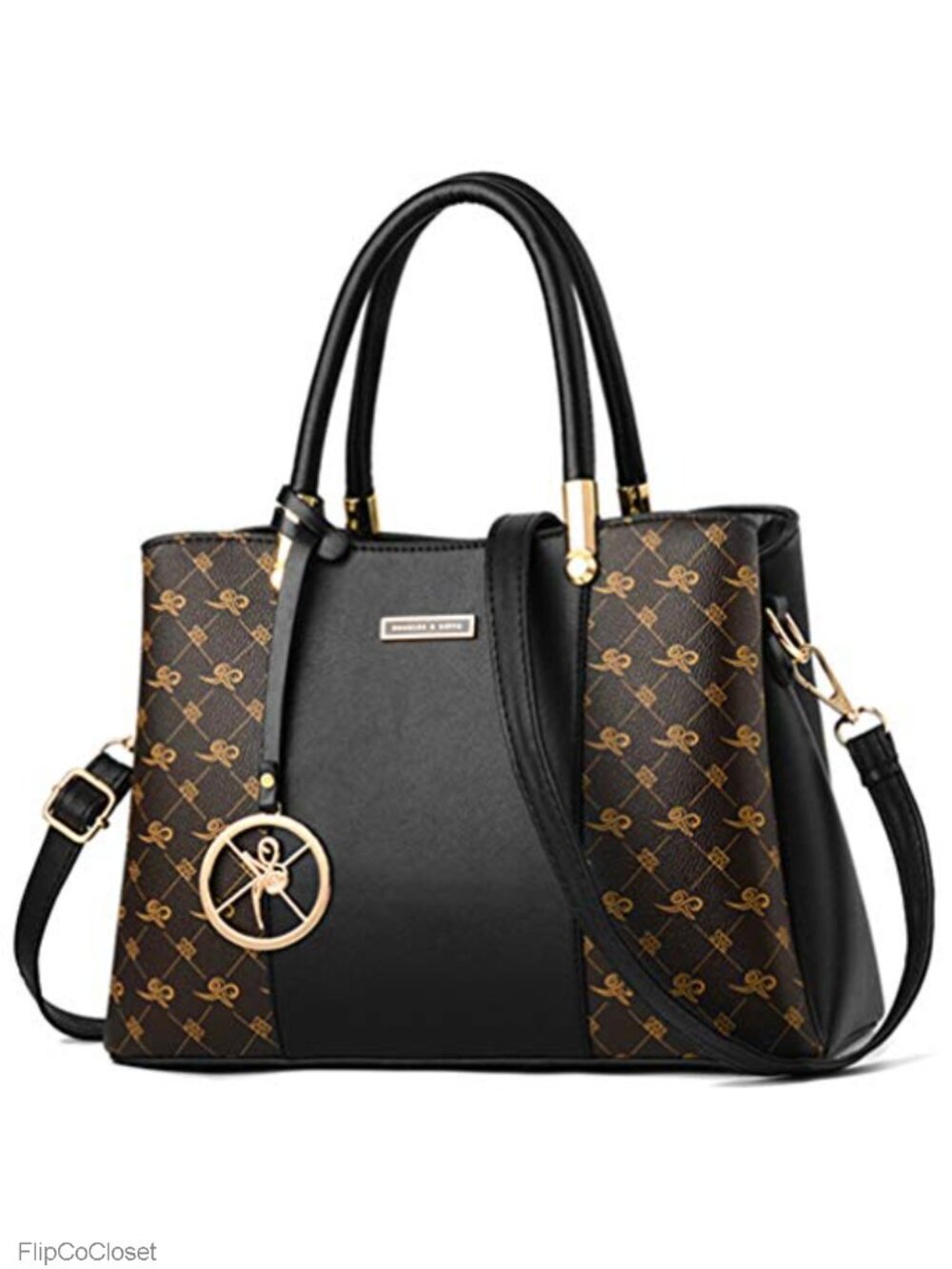 KURGOOL Women's PU Leather Satchel Handbag Crossbody Tote Shoulder Bag